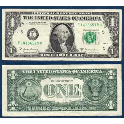 Etats Unis P.544a, TTB Richmond Billet de 1 Dollar 2017A Série E