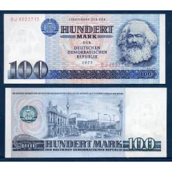 Allemagne RDA P.31a, Billet de 100 Mark 1975 Karl Marx