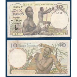 AOF P.37a, Billet de 10 Francs 21.11.1953 chasseurs