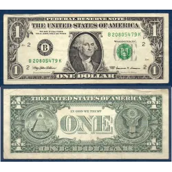 Etats Unis P.504 New York, TB Billet de 1 Dollar 1999 série B