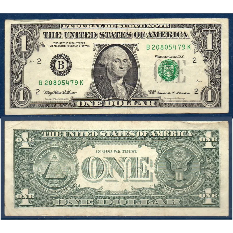 Etats Unis P.504 New York, TB Billet de 1 Dollar 1999 série B
