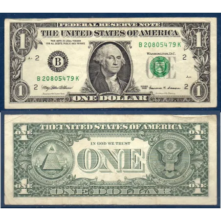 Etats Unis P.504 New York, TB Billet de 1 Dollar 1999 série B