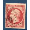 Timbre France Yvert No 17A Empire 80c carmin Oblitéré