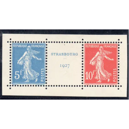 Timbre France Yvert No 242A  bande expo philatélique Strasbourg neuf **