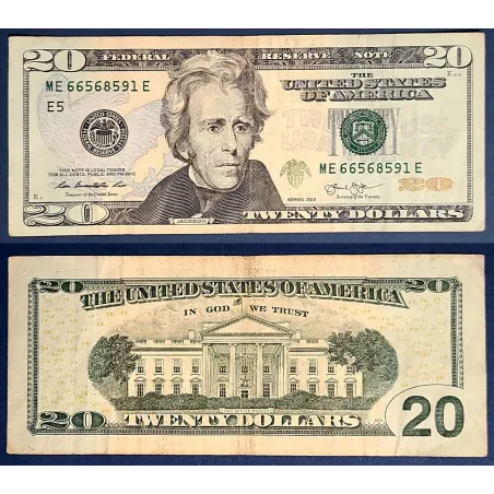 Etats Unis P.541, TB Richmond Billet de 20 Dollars 2013 Série E