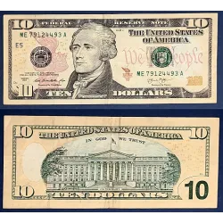 Etats Unis P.540, TTB Richmond Billet de 10 Dollars 2013 Série E