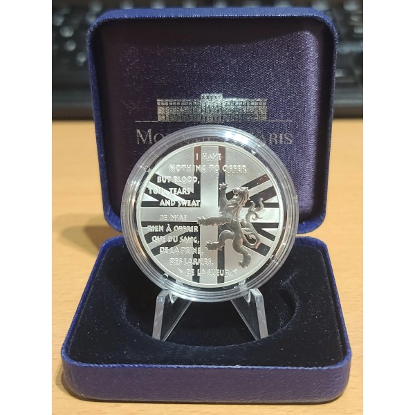 100 francs Argent, BE, 1994, Libération Churchill pièces de monnaies de Paris