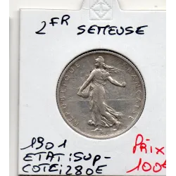 2 Francs Semeuse Argent 1901 Sup-