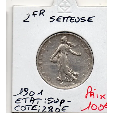2 Francs Semeuse Argent 1901 Sup-