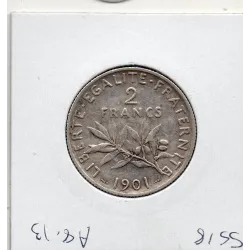 2 Francs Semeuse Argent 1901 Sup-