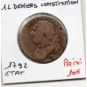 12 denier Constitution 1792 H La Rochelle B Louis XVI