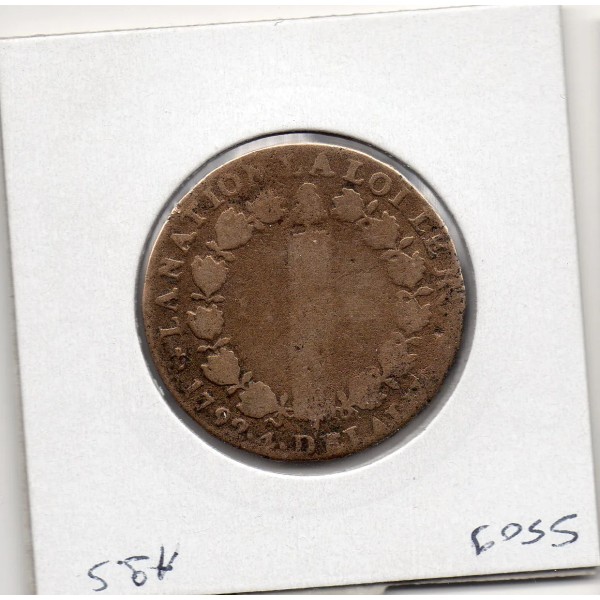 12 denier Constitution 1792 H La Rochelle B Louis XVI