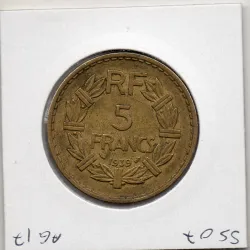 5 francs Lavrillier 1939 TTB+