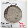 20 francs Turin 1933 Rameaux court Sup