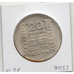 20 francs Turin 1933 Rameaux court Sup