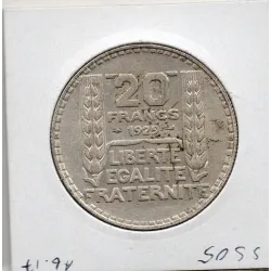 20 francs Turin 1929 Sup