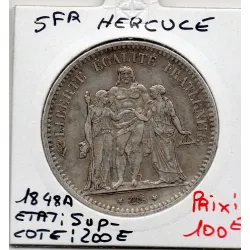5 francs Hercule 1848 A Paris Sup-