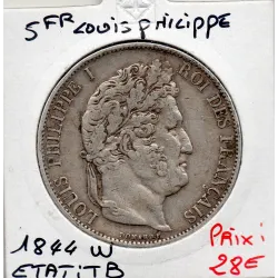 5 francs Louis Philippe 1844 W Lille TB