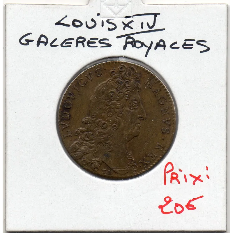 Jeton Louis XIV, Galères royales, ND Sup- feuardent 14721