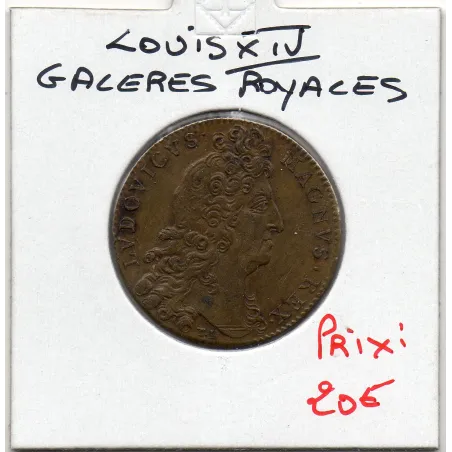Jeton Louis XIV, Galères royales, ND Sup- feuardent 14721