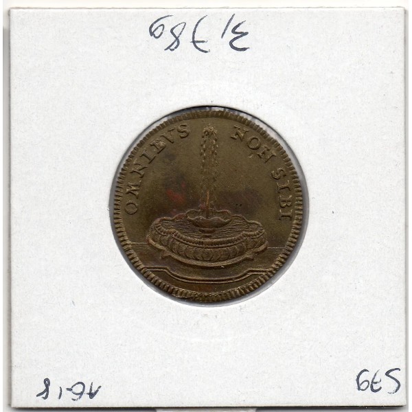 Jeton Louis XVI OMNIBVS NON SIBI laiton, Sup feuardent 13419