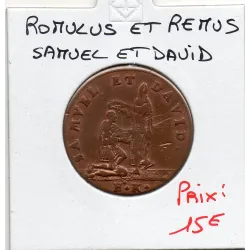 Jeton Samuel et David, Romulus et Remus, 1601 TTB Rouyer X