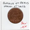 Jeton Samuel et David, Romulus et Remus, 1601 TTB Rouyer X