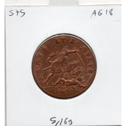 Jeton Samuel et David, Romulus et Remus, 1601 TTB Rouyer X