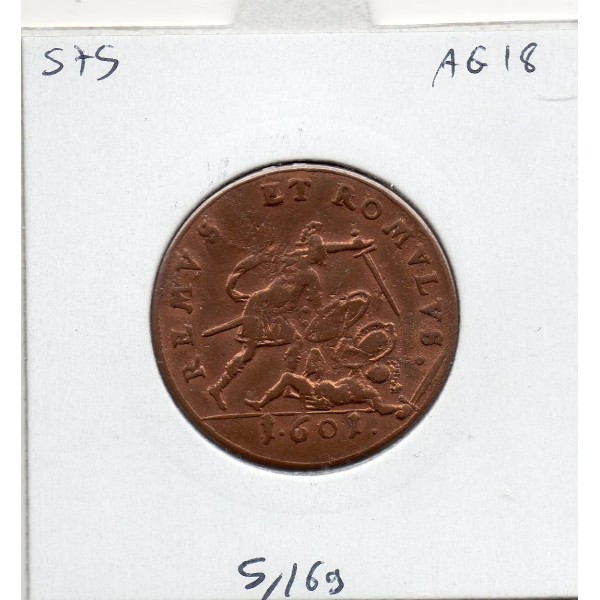 Jeton Samuel et David, Romulus et Remus, 1601 TTB Rouyer X