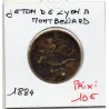 Jeton De transport de Lyon à Monbeliard, 1884 TTB