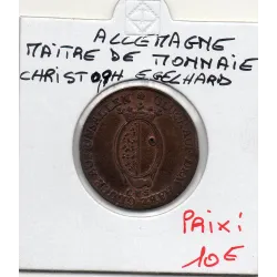 Allemagne Jeton maitre de monnaie Christoph Engelhard, ND TTB