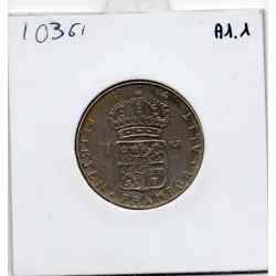 Suède 1 krona 1966 TTB, KM.826 Gustaf Adolf VI