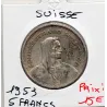 Suisse 5 francs 1953 Sup, KM.40