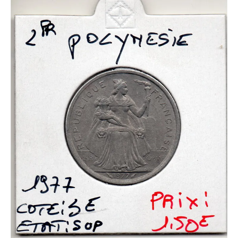 Polynésie Française 2 Francs 1979 Sup, Lec.27