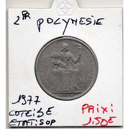 Polynésie Française 2 Francs 1979 Sup, Lec.27