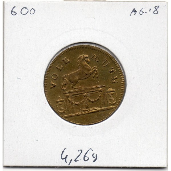 Jeton Prusse Frierich II laiton, Spl