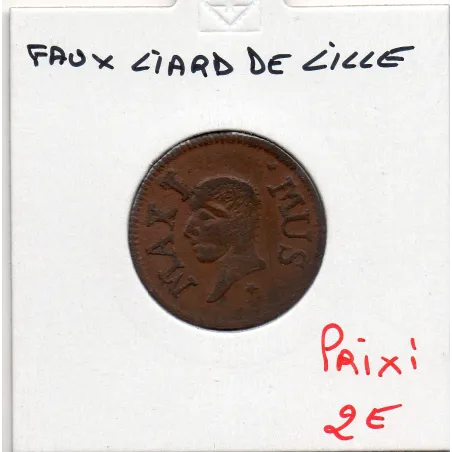 Liard de Lille fausse pour sevir France pièce de nécessité