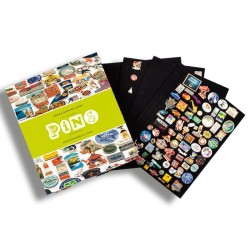 Classeur Album pour Pin's, avec 4 feuilles incluses