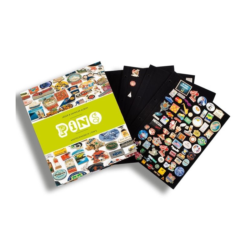 Classeur Album pour Pin's, avec 4 feuilles incluses