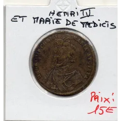 Jeton Henri IV et Marie de Medicis, ND TB Feuardent 11980