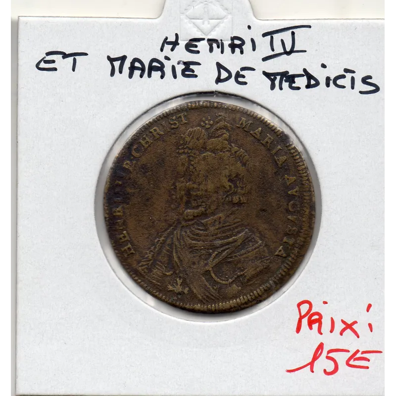 Jeton Henri IV et Marie de Medicis, ND TB Feuardent 11980