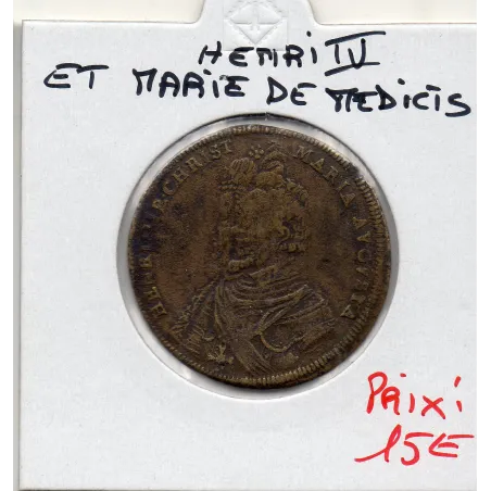 Jeton Henri IV et Marie de Medicis, ND TB Feuardent 11980