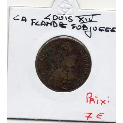 Jeton Louis XIV, La flandre Subjugée, ND TB feuardent 14011