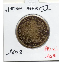 Jeton Henri IV, FRANC DAVLPHIN ET NAVARRE, 1608 TB