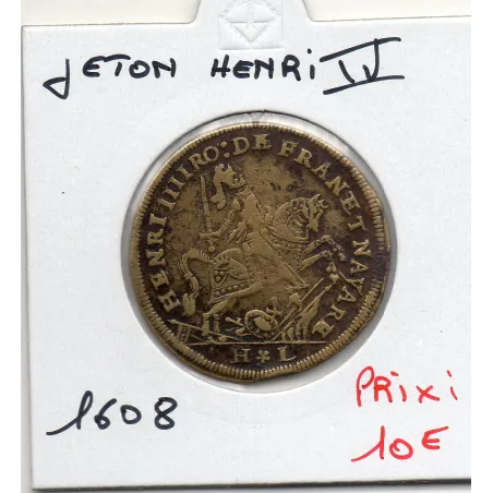 Jeton Henri IV, FRANC DAVLPHIN ET NAVARRE, 1608 TB