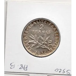 2 Francs Semeuse Argent 1904 Sup-
