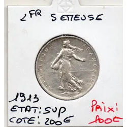 2 Francs Semeuse Argent 1913 Sup