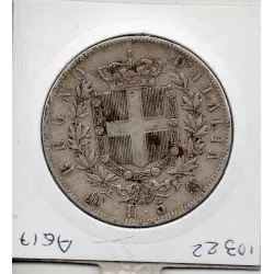 Italie 5 Lire 1874 M BN TTB,  KM.8 VITTORIO EMANUELE