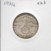 Allemagne 2 reichsmark 1939 A, Sup KM.93