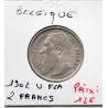Belgique 2 Francs 1909 en Flamand TTB+, KM.59 Leopold II